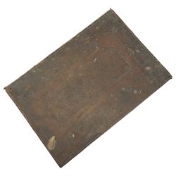  Ogilby, John - 'Britannia'  - Volume of road maps comprising pages 13-40 and containing twenty maps, folio, full calf circa 1698