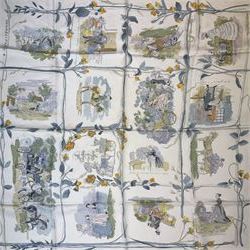Hermes La Comtesse de Segur silk scarf, 90cm x 90cm