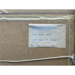 David R Anderson (British 1884-1976): 'First Light' 'Thorpe' and 'North Yorkshire Farmstead', set of three watercolours signed, titled verso max 35cm x 45cm (3)