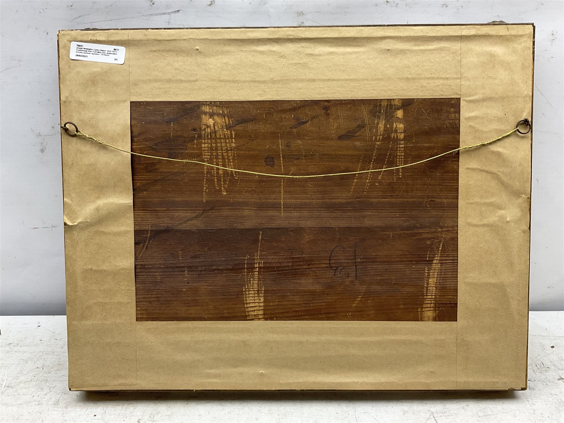 Joseph Newington Carter (British 1835-1871): Scarborough from Cornelian Bay, watercolour, bearing later signature 'TB Hardy' 20cm x 28cm