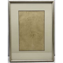 Roger Eliot Fry (British 1866-1934): 'Still Life', pen and ink unsigned c.1918, 36cm x 23cm 
Provenance: private collection, purchased The Bloomsbury Workshop, Galen Place, London, label verso