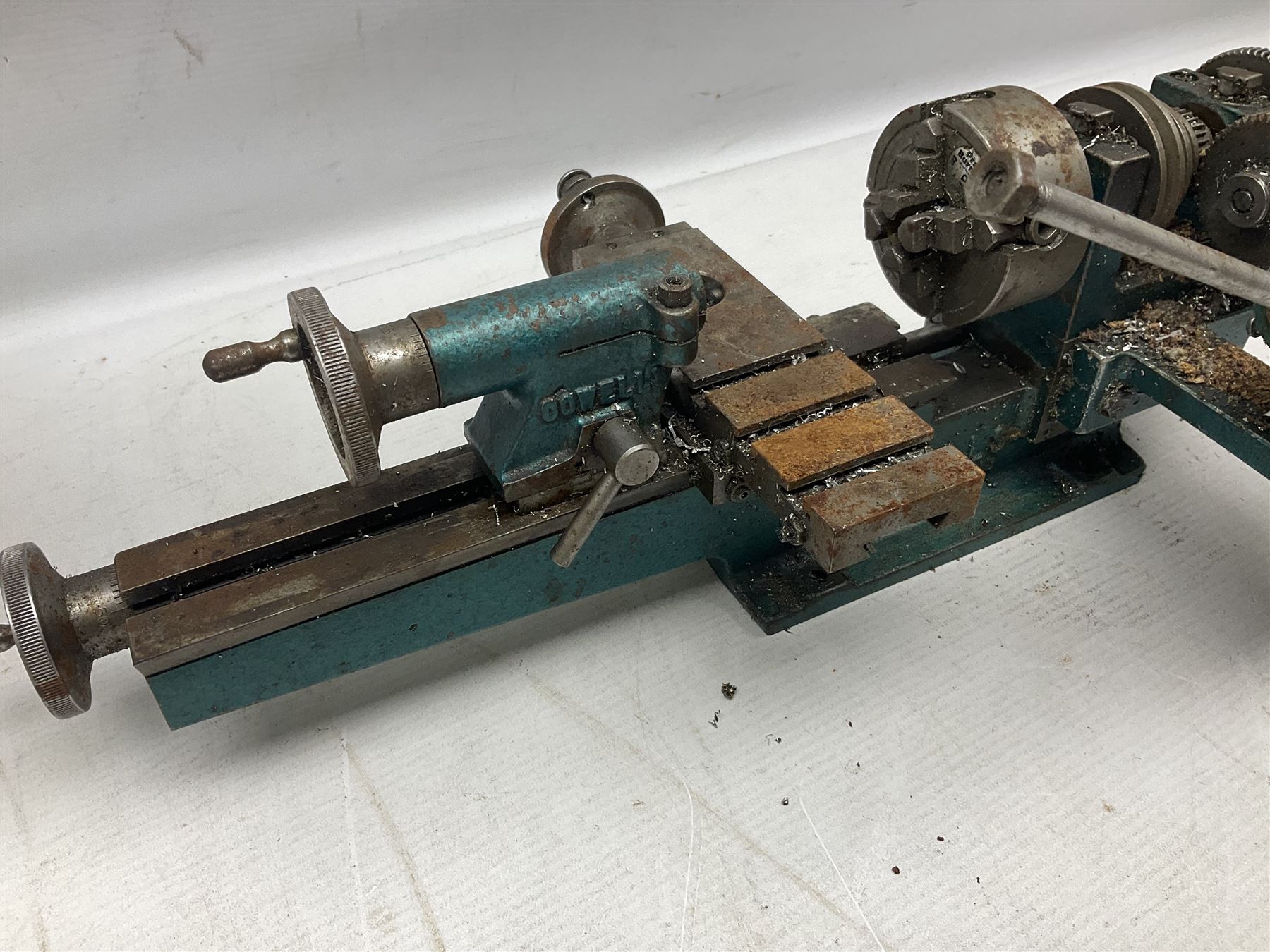 Cowells of Norwich model 90 modelmaker's lathe with handbook, the Pratt