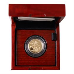 King Charles III 2026 gold proof full sovereign coin, cased and boxed with certificate