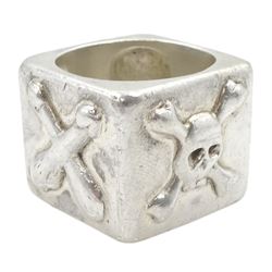 Gentleman's silver dice ring by Vivienne Westwood, stamped 925