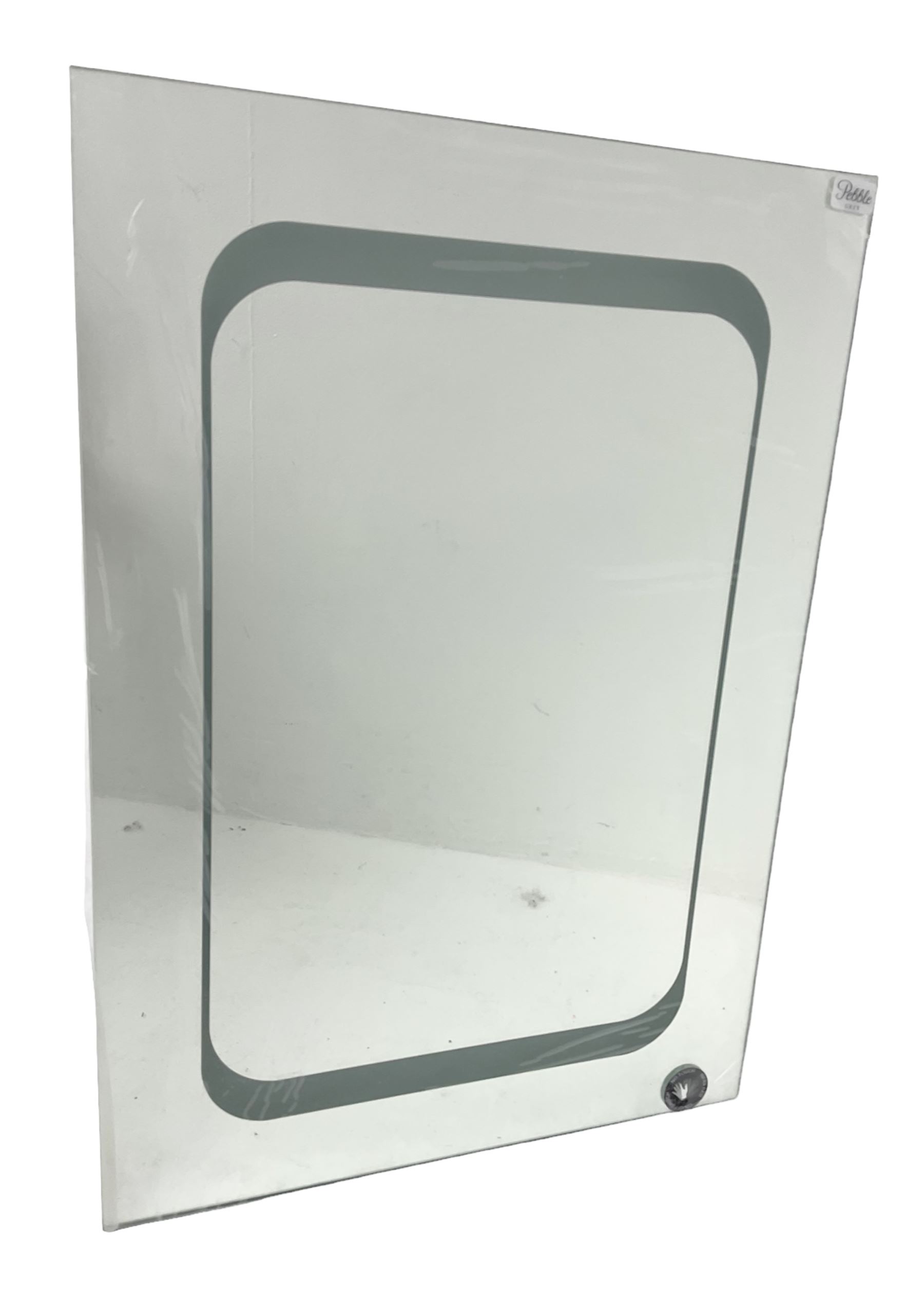 Pebble Grey 'Leila' LED illuminated bathroom mirror, brand new
