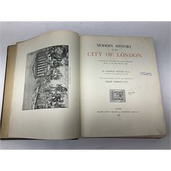Ford Horace A.: Archery: Its Theory and Practice. 1859 Second edition. Illustrated; WW1 King Albert's Book with tipped-in colour plates by Arthur Rackham, Edmund Dulac etc; and Welch Charles: Modern History of the City of London.1896. Illustrated. Ex-library copy (3)