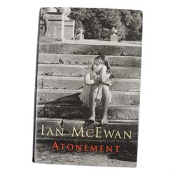 Ian McEwan signed first edition books, comprising Waterstones Edition On Chisel Beach, Solar, Atonement, Amsterdam, Saturday and Lessons