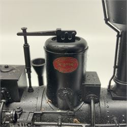 LGB (Lehmann Gross Bahn) G scale, gauge 1 0-4-0 tank locomotive, no 2774, in green, red and black livery, unboxed