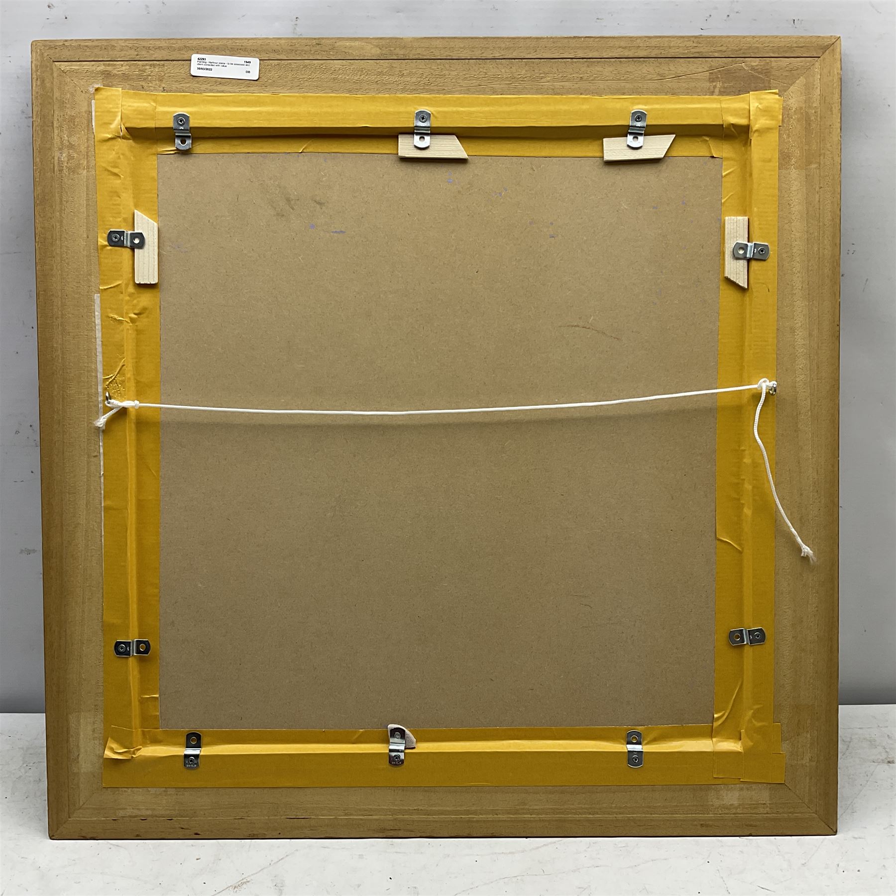 Giuseppe Ioanna (British 1956-): Scarborough Harbour, acrylic on board signed 49cm x 49cm