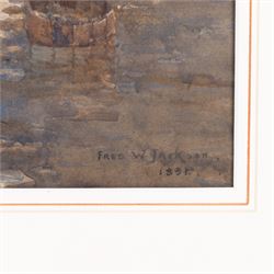 Frederick William Jackson (Staithes Group 1859-1918): The Duck Pond Hinderwell, watercolour signed and dated 1895, 33cm x 52cm 