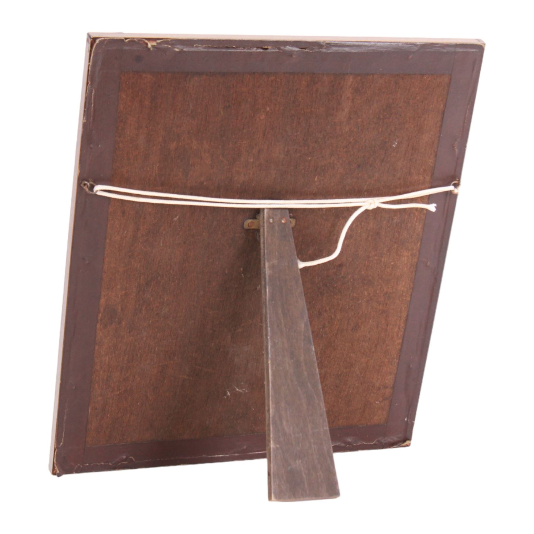 George IV sampler by Mary Wood aged nine, depicting verse titled The Rose, 'O lovely rose thou queen of flo'wrs Emblem of virtue lovely rose, Too soon will fly thy fleeting hours Come in my bosom here repose And soon thy beauty fad away Let goodnfs there for ever dwell But they sweet scent will ne'er decay And ev'ry sinful palsion quell That when I mingle with the dust And all this earthly form is lost I then may soar into the sky And join the choir of saints of high', above a fruiting vine and scene with cottage, beehives and trees, detailed 'Mary Wood finished this work in her 9 year in remembrance of a friend', within a vine border, within an oak frame under glass, sampler 31cm x 26.5cm, 