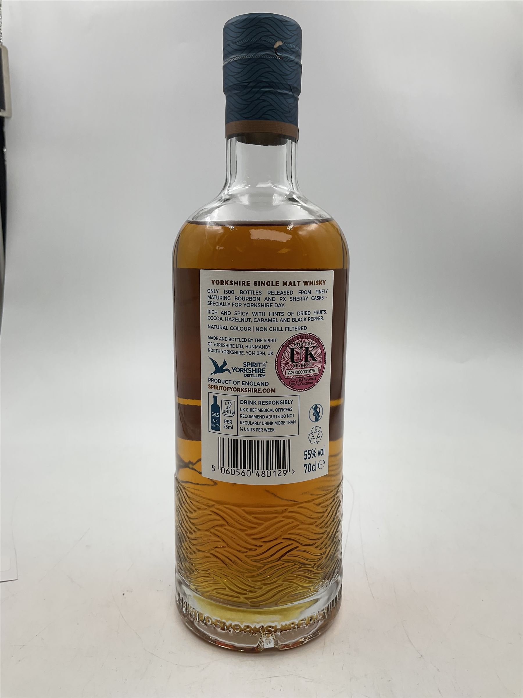 Spirit of Yorkshire Distillery, Filey Bay special release Yorkshire Day 2020 single malt whisky, 1 of 1500 bottles, 70cl 55% vol