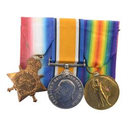 WWI trio medal group, 1914-15 Star, War and Victory medal, awarded to 2631 SJT T.M. Cave. 3- Lond. R, together with two horn snuff boxes
by vendors repute the two snuff boxes were presented to T.M. Cave by his men in the Kings African Rifles at the end of WWI