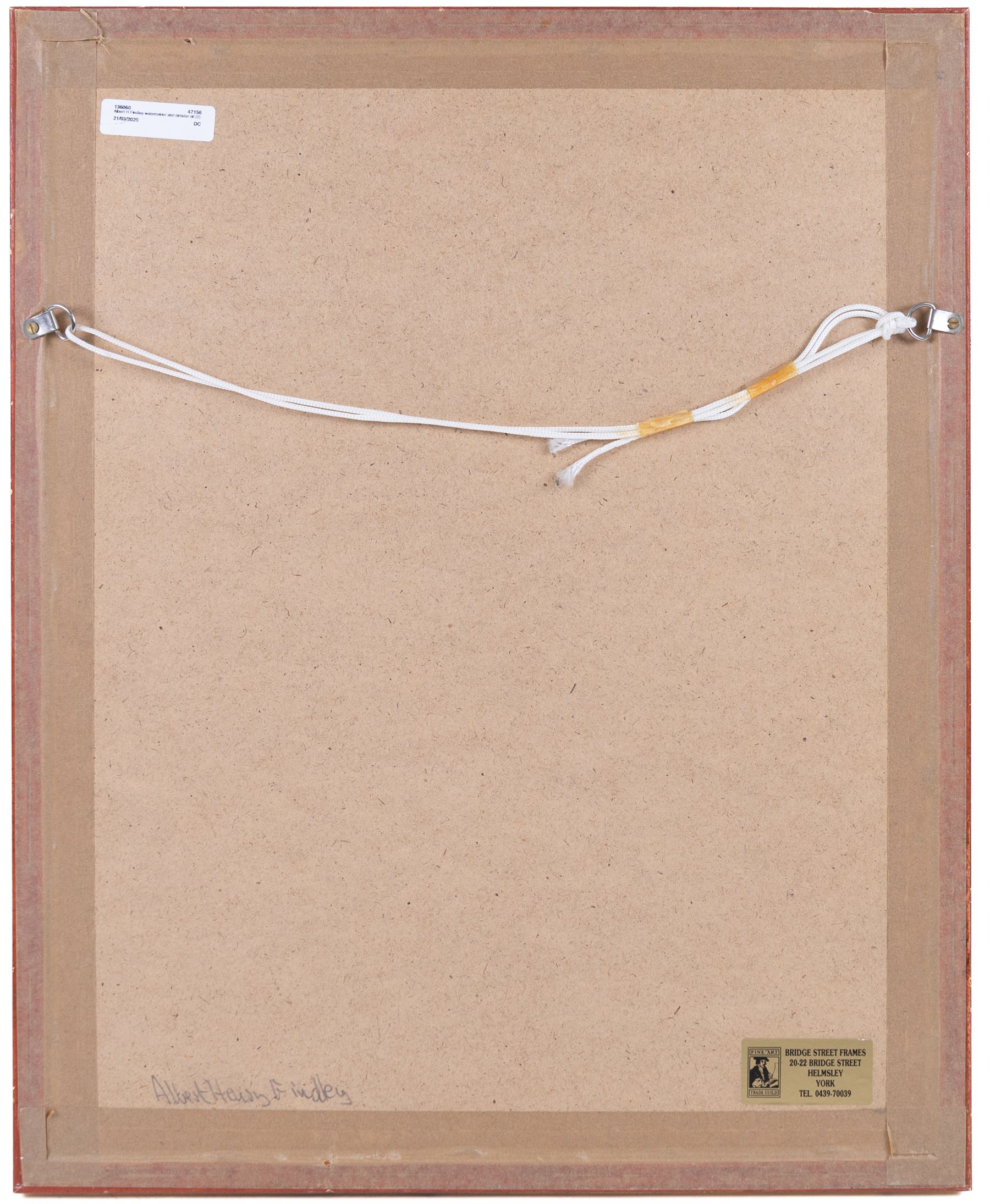 Albert Henry Findlay (British 1880-1975): 'Bootham Bar - York', watercolour signed and titled, 37cm x 27cm; together with a circular oil depicting Wollaton Hall, D21cm (2)