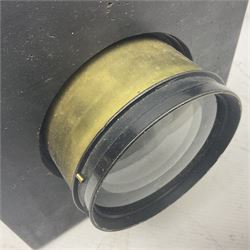 J H Dallmeyer London brass camera lens, engraved J H Dallmeyer London, No 63653, 3A Patent