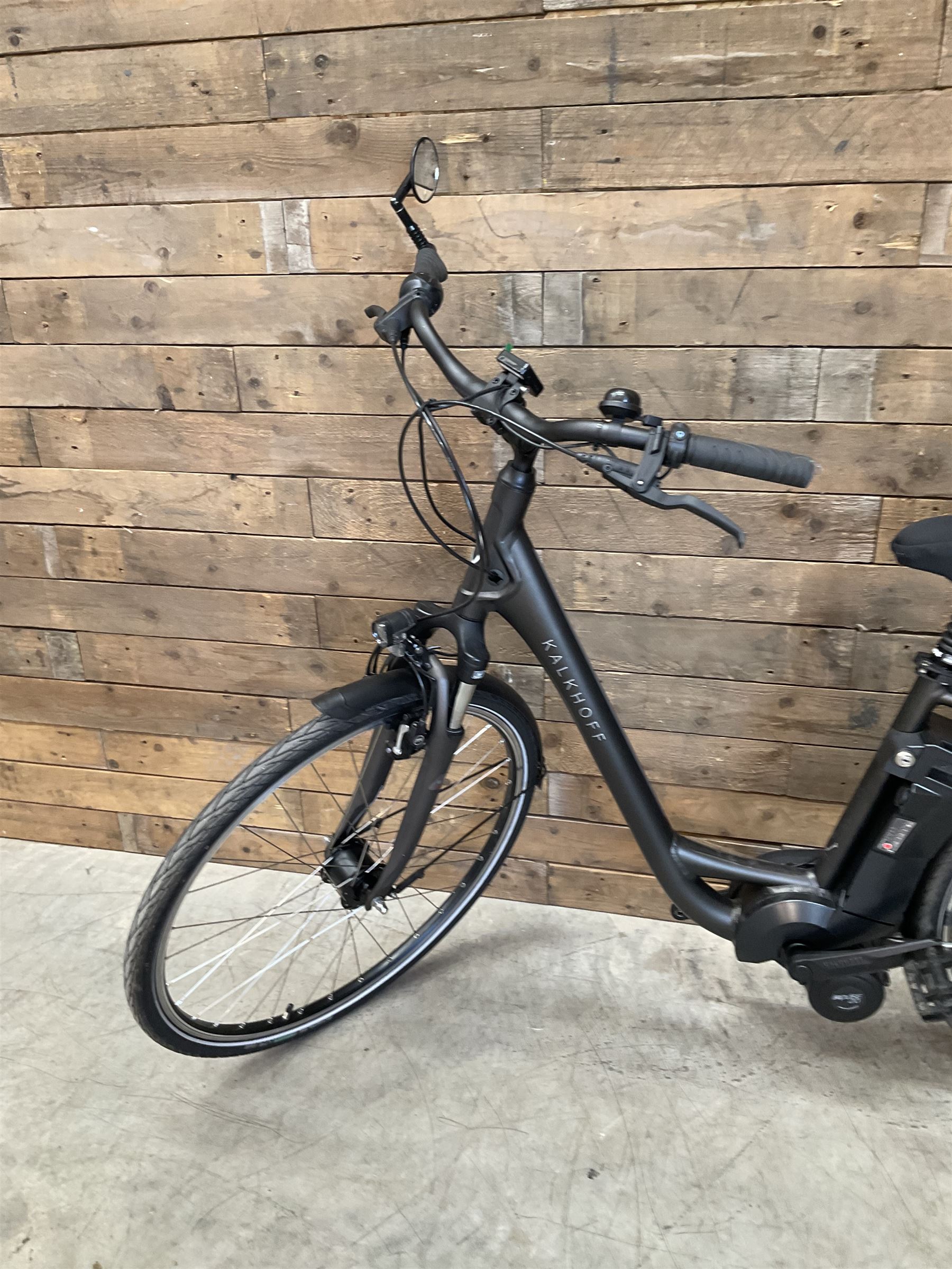 Kalkhoff Jubilee i7 electric bike and 11Ah battery, with charger lock and manual