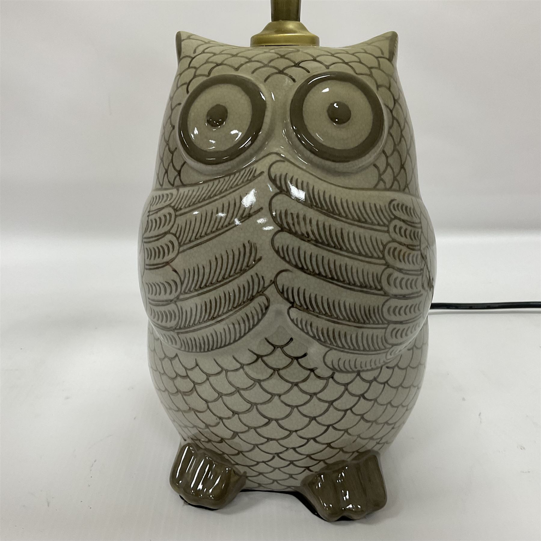 Table lamp of in the form of owls, including shade H44cm