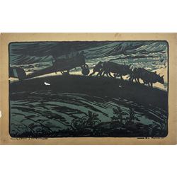 Pair of French Great War Aviation prints, Scale de Bombardement de Clarment and Avion Caproni 3 moteurs 