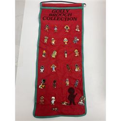 Large collection of Robertson's Golly memorabilia including badges, seven band figures, ceramics, toast racks etc