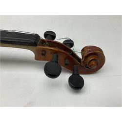 1920s Czechoslovakian violin, bearing label for Antonius Stradivarius Faciebat Anno 1826