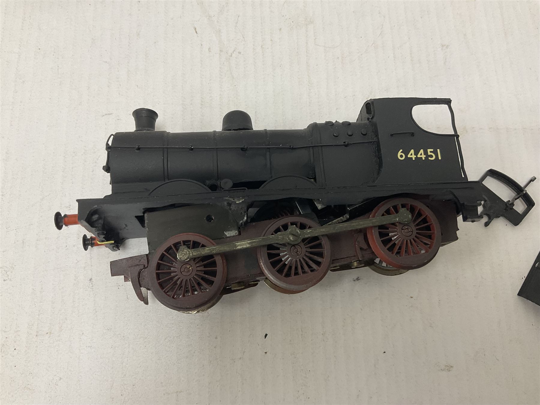 ‘00’ gauge - eight kit built steam locomotives, mostly for restoration comprising LNWR/LMS Whale G Class 0-8-0 no.49078 in BR black; Class J11 (Pom-Pom) 0-6-0 no.64451 in BR black; Class F4 2-4-2T no.67214 in BR black; Precursor Tank Whale ‘Dreadnought’ 4-4-0 no.659 in black; Class O2 2-8-0 no.63936 in BR black; Class A4 4-6-2T no.6978 in LNER crimson; Class C16 4-4-2T no.67489 in BR black; Class A6 4-6-2T no.69791 in BR black (8) 