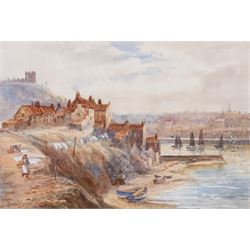 John Wynne Williams (British fl.1900-1920): View of Upper Harbour and Henrietta Street - Whitby, pair of watercolours signed 23cm x 34cm (2)