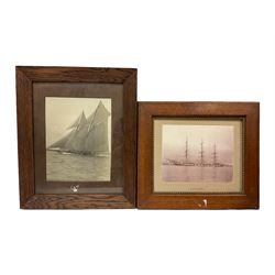 Two American yacht photographs, Frank Meadow Sutcliffe prints, marine prints, further pictures etc