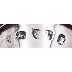 Small George III silver funnel, probably an apothecary or chemist funnel, or a perfume funnel, of typical plain form, with engraved crest, hallmarked London 1792, makers mark worn and indistinct, approximate weight 0.37 ozt (11.6 grams)