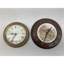 Assorted quartz and battery operated clocks and barometers, for parts and repairs 