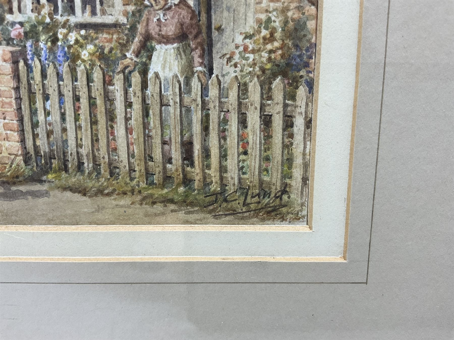 John Cecil Lund (British 1932-): 'Wayside Cottage Saxton' 'Bilbrough' and Country Cottage, set three watercolours signed, max 18cm x 30cm (3)