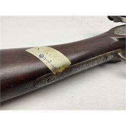 Early 19th century M.T. Wickham of Philadelphia flintlock musket, approximately .700 cal., the 104cm(41