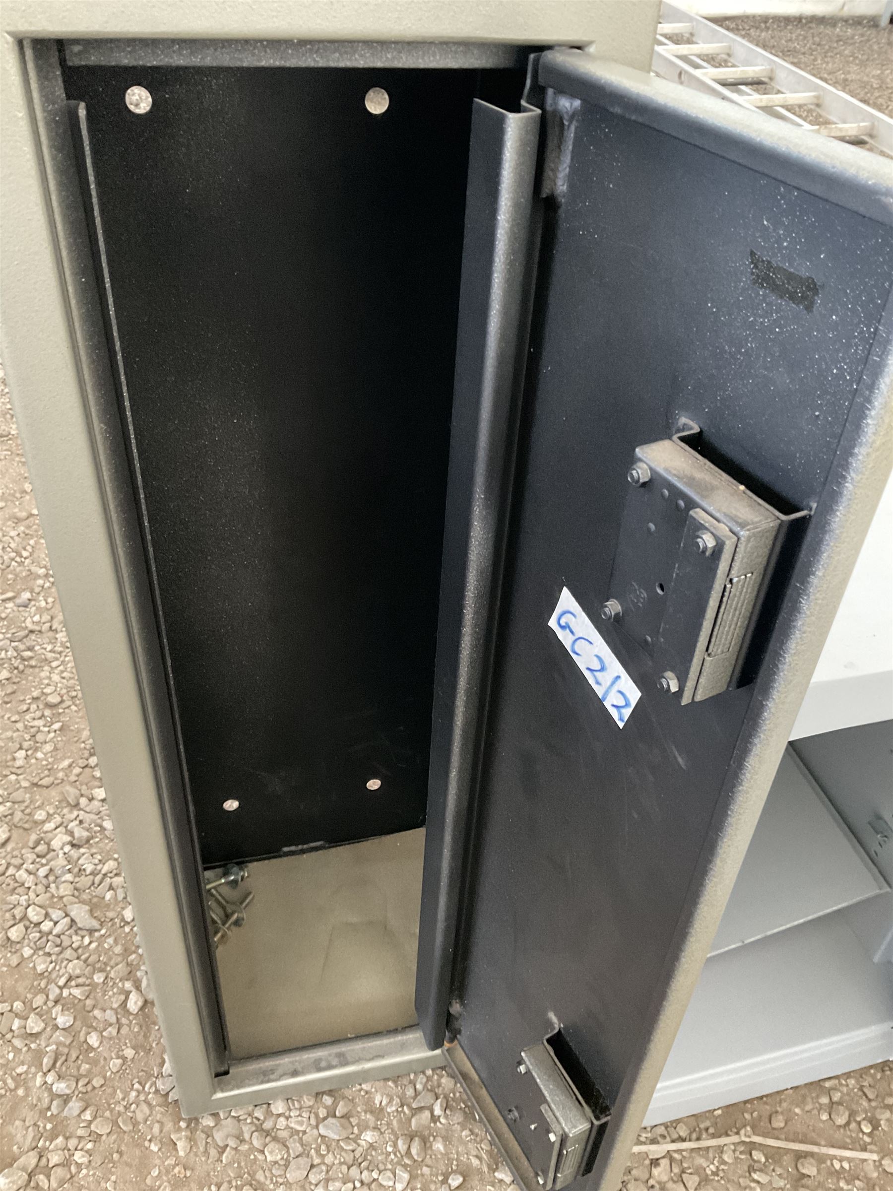 Swat security mini vault safe together  with small gun cabinet  - THIS LOT IS TO BE COLLECTED BY APPOINTMENT FROM DUGGLEBY STORAGE, GREAT HILL, EASTFIELD, SCARBOROUGH, YO11 3TX