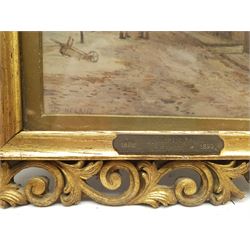 John Sinclair (British fl.1872-1923): Liverpool Street Scene, watercolour signed 22cm x 16cm