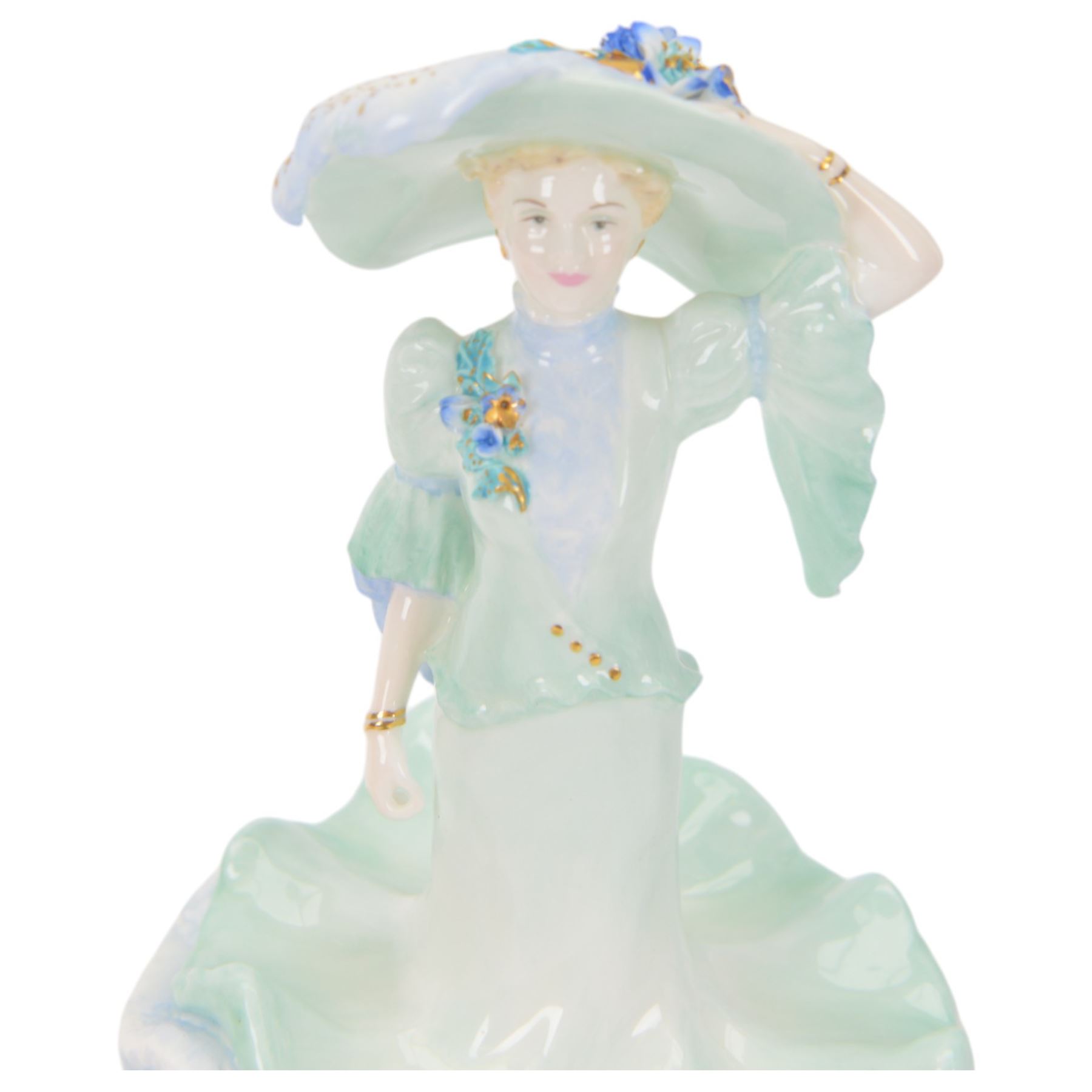 Coalport The Ascot Ladies set of six figures, comprising 1984, 1985, 1986, 1987,1988 and 1989, all with certificates and original boxes