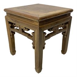 Chinese Square Side Table From Shanxi - 19th Century Chinese Square Side Table From Shanxi - 19th Century