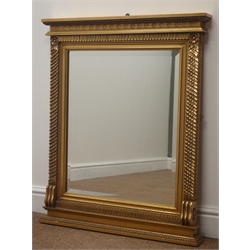  Classical style gilt framed bevel edged mirror, W71cm, H86cm  