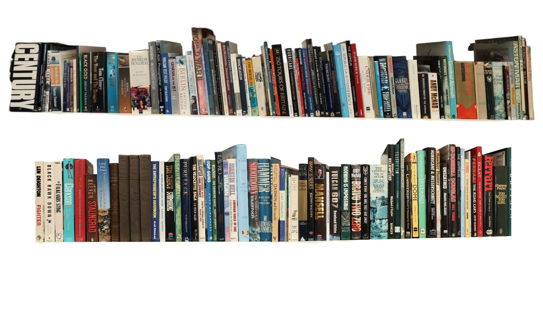 Collection of books to include, motoring, auto-biographies, The Modern Motor Engine I, II & III, cooking, music, fiction and non-fiction