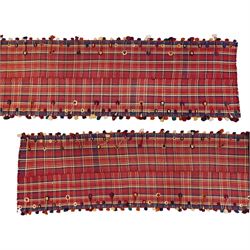 South West Persian Jajim kilim flatweave runner, composed of joined narrow woven bands,  f...