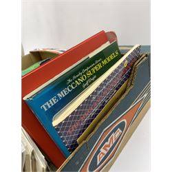 Meccano - Constructor Quarterly magazine, sixty copies, complete run from issue 1 September 1988 to issue 60 June 2003; three books on Meccano; quantity of original and copied Instruction Manuals, Catalogues etc