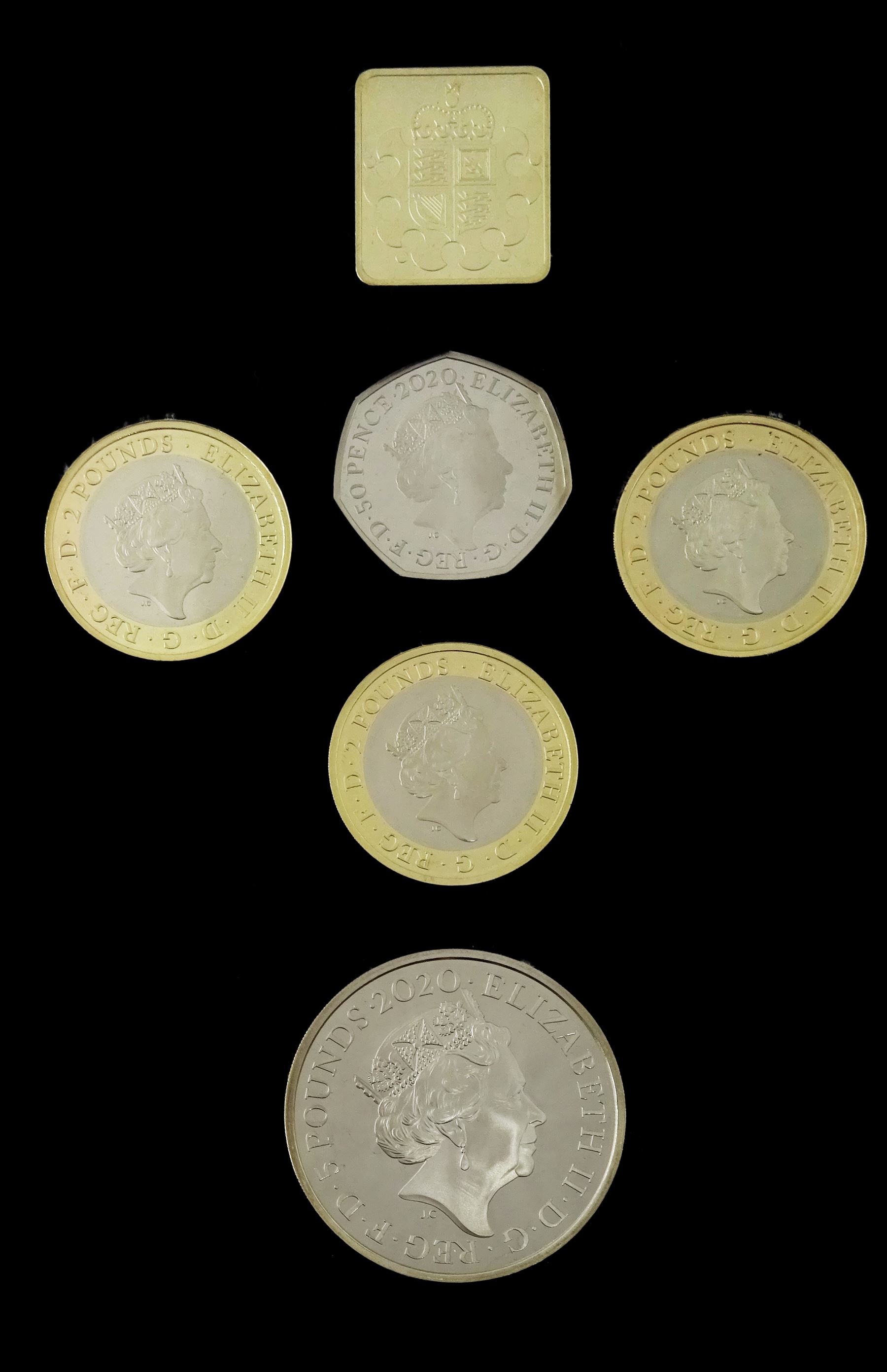 The Royal Mint United Kingdom 2020 proof coin set, cased with certificate