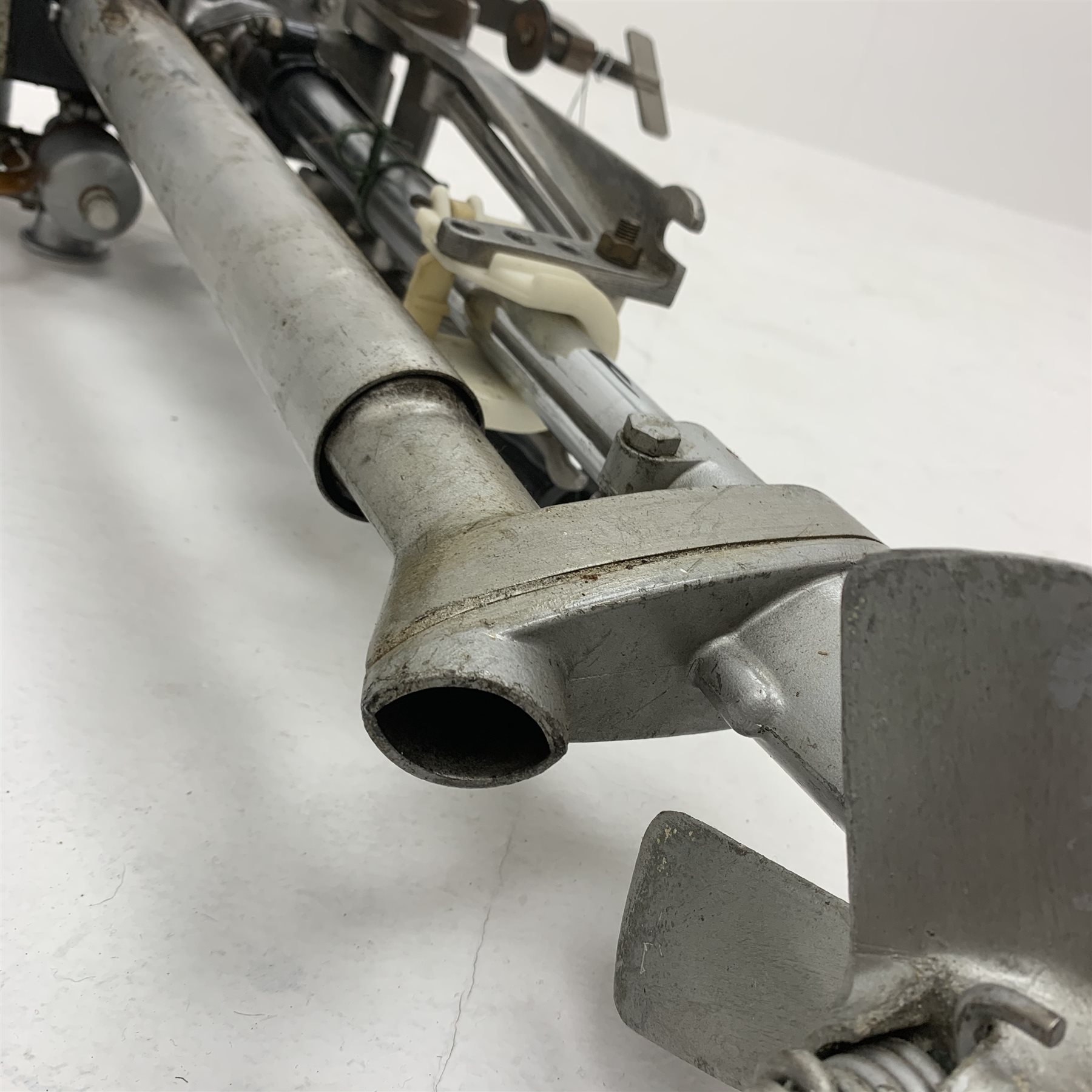 Seagull 1.5hp outboard motor, jetted for 125 oil mix, L78cm; together with a small size semi