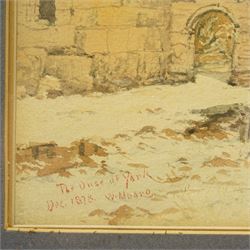 William Moore Jnr of York (British 1817-1909): 'The Ouse at York', watercolour signed titled and dated Dec. 1878, 23cm x 35cm