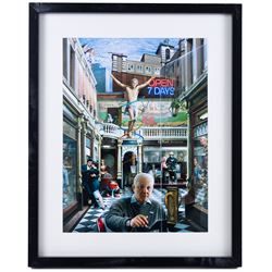 Gary Saunt (British Contemporary): 'Hull Dreams', set of four prints signed in pen 39cm x 29cm (three framed) (one unframed) (4)