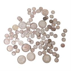 Approximately 248 grams of Great British pre-1920 silver coins