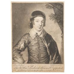Jonathan Spilsbury (British 1748-1825) after Joshua Reynolds (British 1723-1792): 'The Rt Hon Frederick Howard of Carlisle'; Samuel Freedman (British 1773-1857): 'Baptist Noel - Eare of Gainsborough'; Guillaume Philippe Benoist (French 1725-1770): 'The Earl of Leicester - 1588'; Ignace Fougeron (British late 18th century) after Hans Holbein the Younger (German 1497-1543): 'Edward VI', four portrait engravings max 15.5cm x 11.5cm (4) (unframed)
