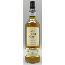  First Cask Speyside Malt Whisky - Glentauchers, distilled 1981, Cask 1054, Bottle 99, 70cl, 46%vol, 1 bottle with certificate.   