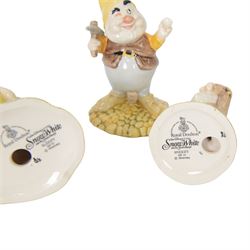 Royal Doulton Snow White and the Seven Dwarfs, all with boxes 