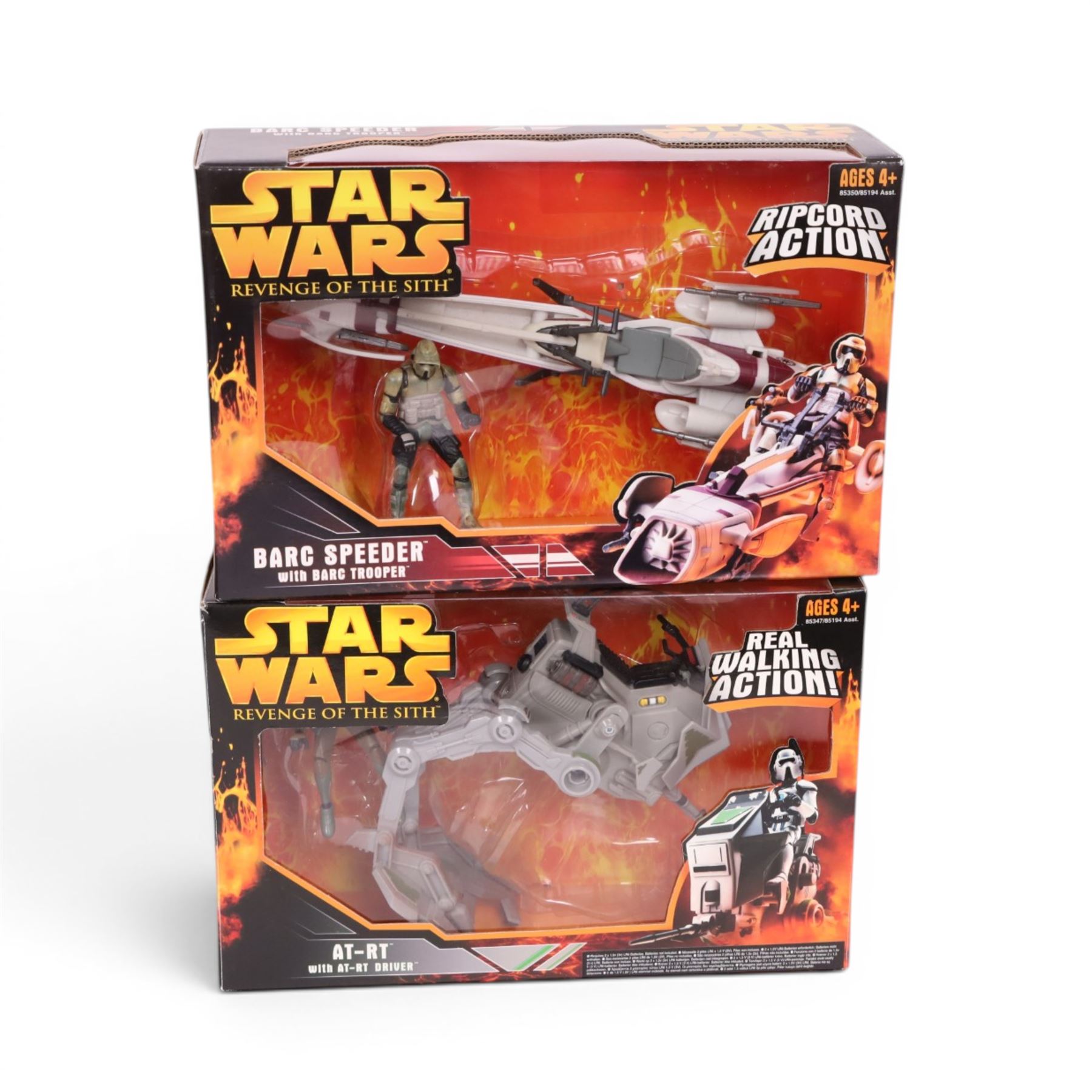 Hasbro Star Wars Revenge of the Sith playsets, including Droid Tri-Fighter, Crab Droid, Barc Speeder, Republic Gunship and AT-RT, together with a Hasbro Darth Vader Voice Changer Helmet, 