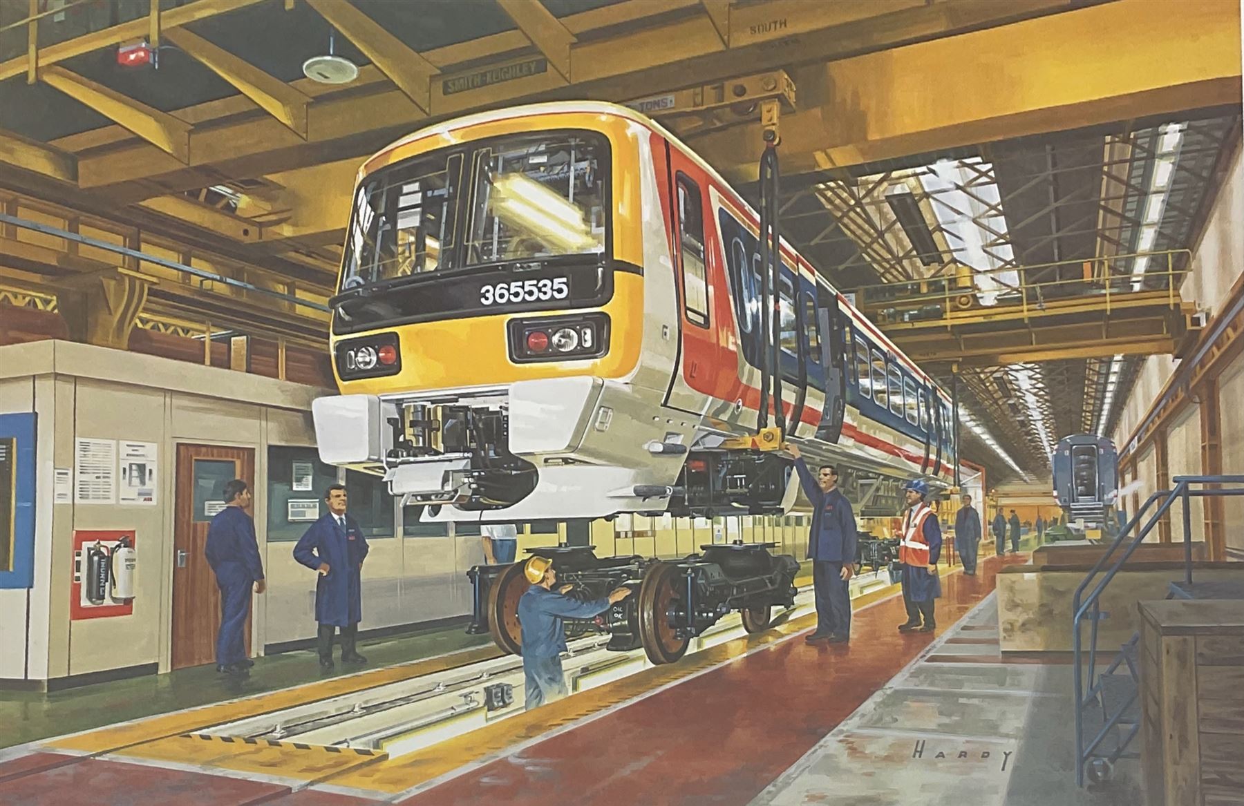 Wilfred Hardy (British 1938-2016): 'York - A Networker is Bogied', limited edition print signed and numbered 789/850, 47cm x 61cm