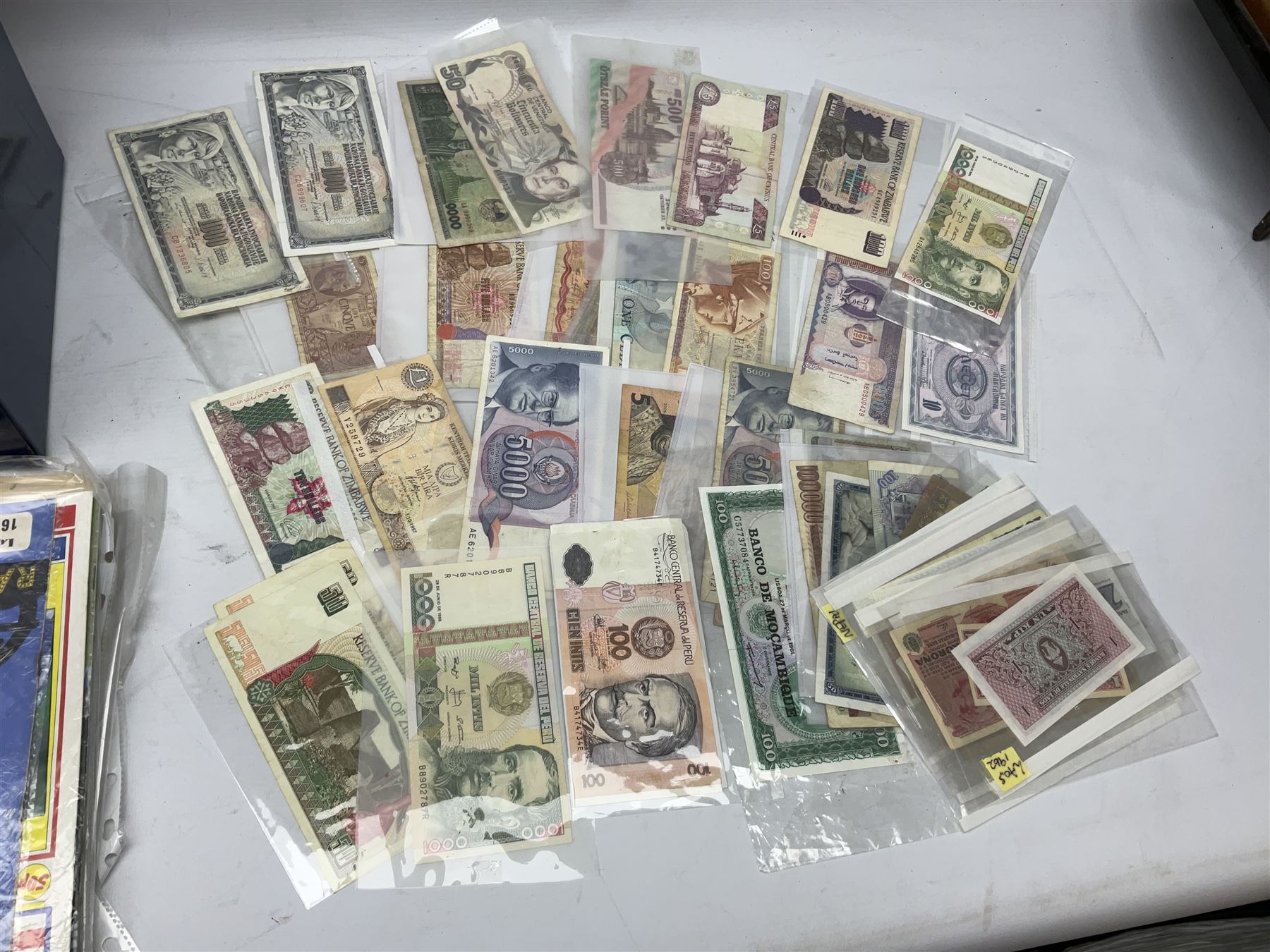 TFR SPOKE 05/09/23 AGREED RTV BEVERLEY - Collection of ephemera to include five copies of Palestine post newspapers from 1938, approximately fifty world bank notes, sheet music, postcards from 1910-1959 etc